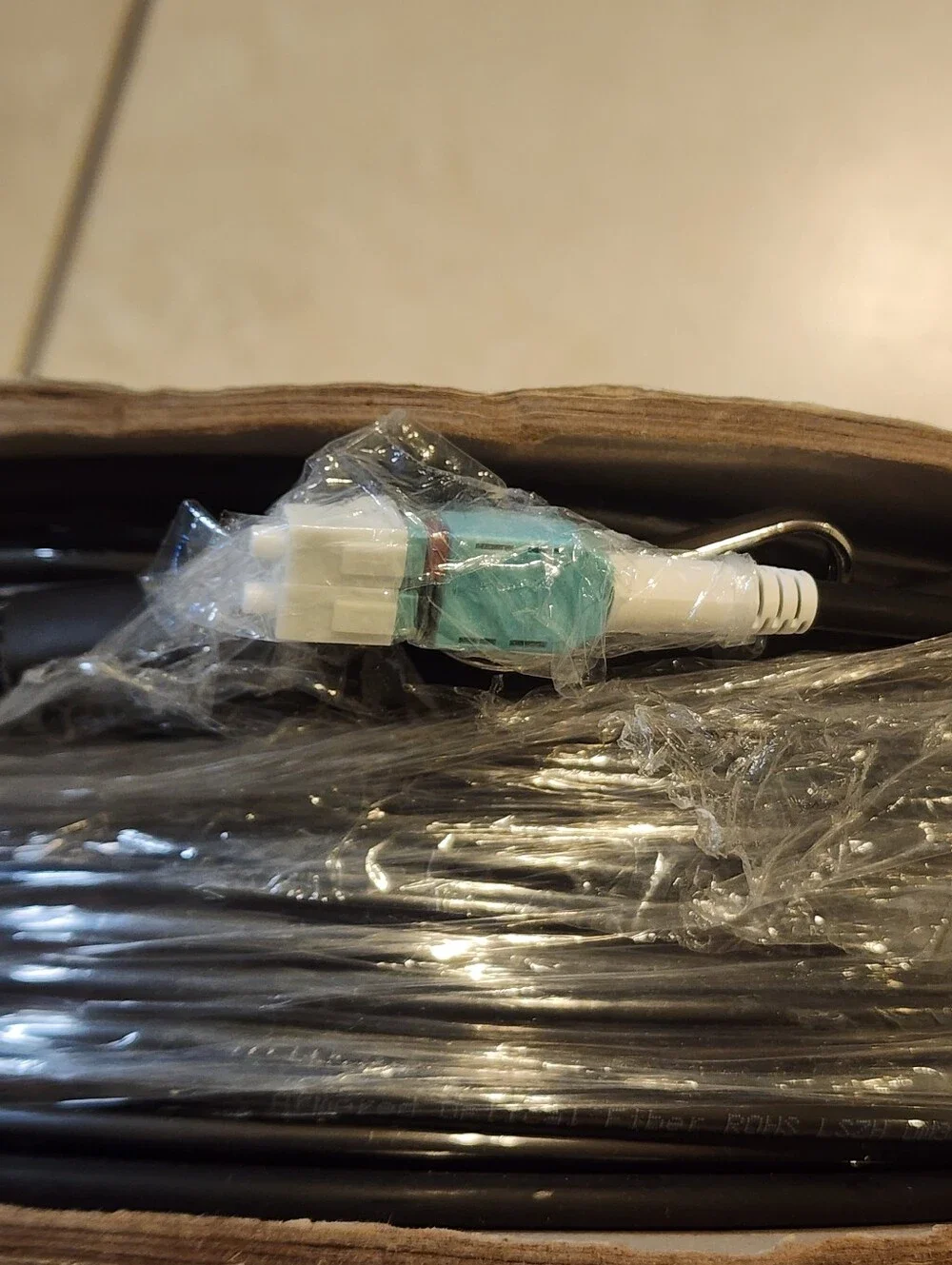 100M/328FT OM3/OM4 LC to LC Outdoor Armored Fiber Optic Patch Cable